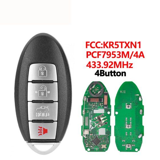 2013-2016 Nissan / Infiniti / 4-Button Smart Key / KR5S180144014 / IC 014 (AFTERMARKET)